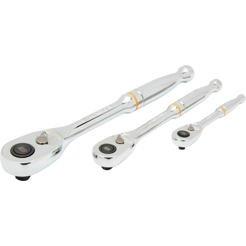 Jeu de cl&eacute;s &agrave; cliquet &agrave; t&ecirc;te en larme &agrave; d&eacute;clenchement rapide &agrave; 90 dents GTA Hardware Inc