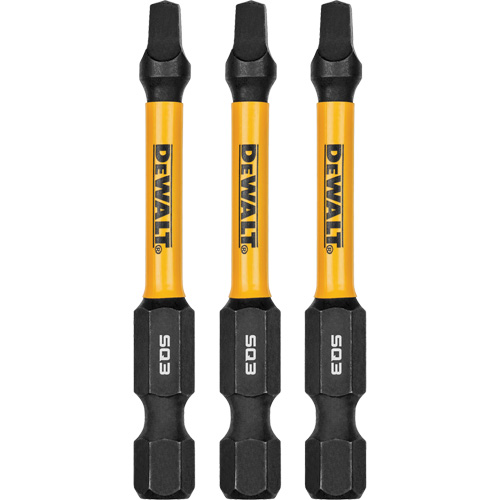 Forets pour tournevis &agrave; chocs FLEXTORQ 3 mcx, Carr&eacute;e, #3, Prise 1/4" GTA Hardware Inc