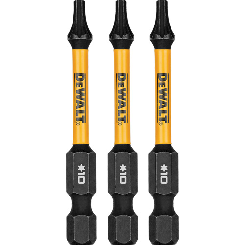 Forets pour tournevis &agrave; chocs FLEXTORQ 3 mcx, Torx, T-10, Prise 1/4" GTA Hardware Inc
