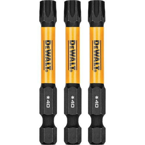 Forets pour tournevis &agrave; chocs FLEXTORQ 3 mcx, Torx, T-40, Prise 1/4" GTA Hardware Inc