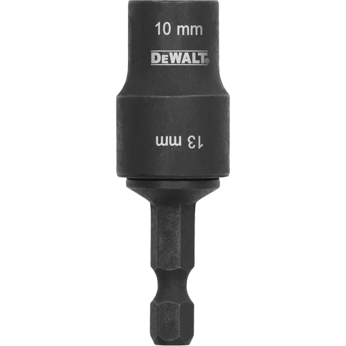 Tourne-&eacute;crou &agrave; double embout d&eacute;tachable FLEXTORQ, 13 mm prise, 4-4/5" lo, Magn&eacute;tique GTA Hardware Inc