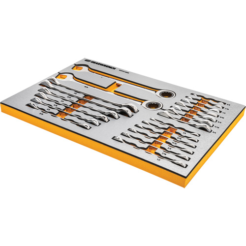 Jeu d'outils pour maître m&eacute;canicien MEGAMOD dans des plateaux en mousse modulaire de premi&egrave;re qualit&eacute; avec rangement d'outils, 1024 morceaux GTA Hardware Inc