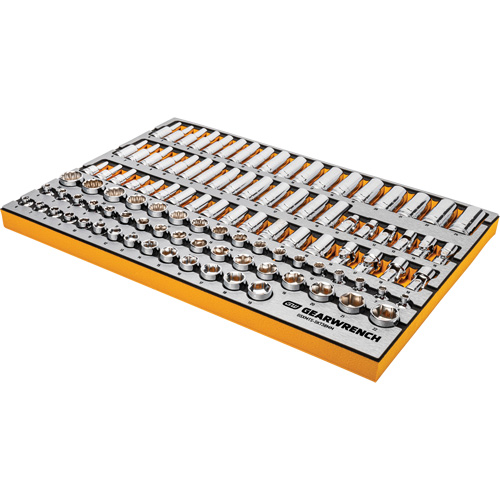 Jeu d'outils pour maître m&eacute;canicien MEGAMOD dans des plateaux en mousse modulaire de premi&egrave;re qualit&eacute; avec rangement d'outils, 1024 morceaux GTA Hardware Inc