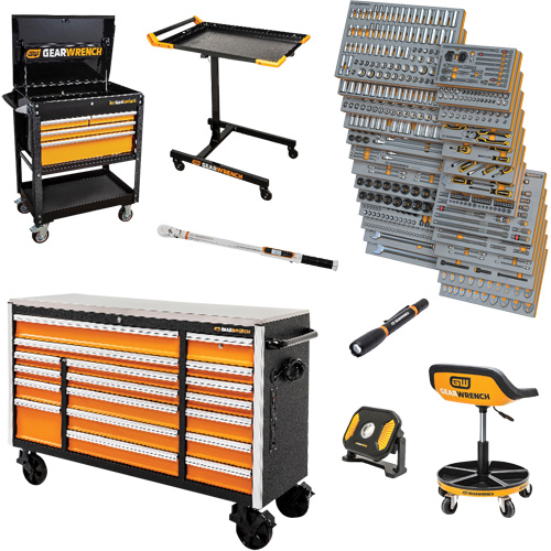 MEGAMOD Master Mechanics Tool Set in Premium Modular Foam Trays with Tool Storage, 1268 Pieces GTA Hardware Inc
