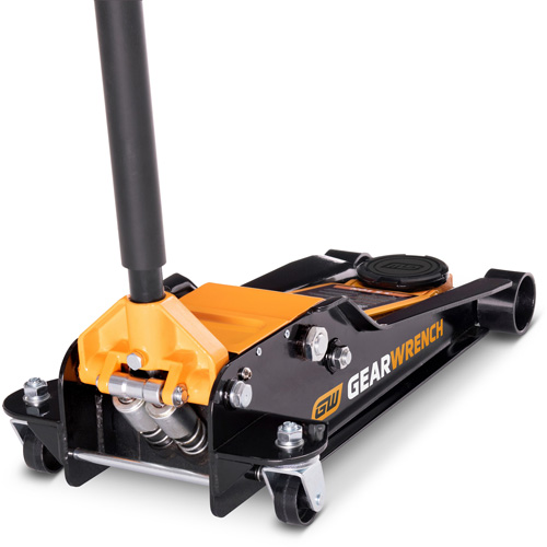 Low Profile Floor Jack, 3.5 Ton(s) Capacity, 3-3/4" Lowered, 21-3/4" Raised, Manual Hydraulic GTA Hardware Inc
