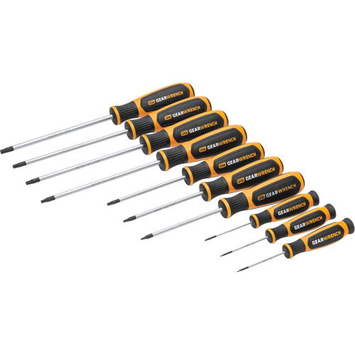 Jeu de tournevis bimat&eacute;riau Torx dans un plateau de rangement en mousse, 10 mcx GTA Hardware Inc