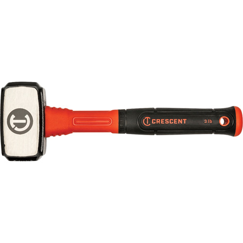 Drilling Hammer, 3 lbs., Fibreglass Handle, 4" L GTA Hardware Inc