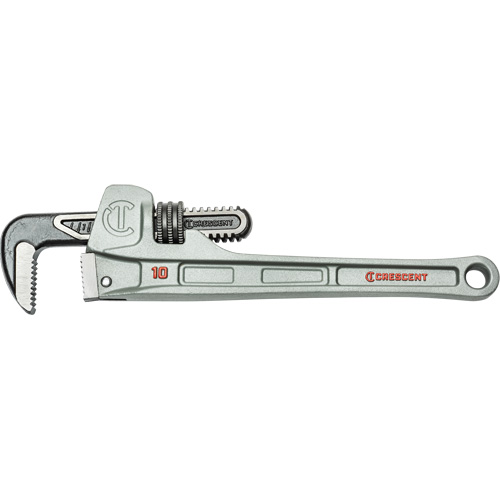 Cl&eacute; pour tuyau &agrave; m&acirc;choires &eacute;troite, Cap des m&acirc;choires 1-9/10", Longueur 10", Fini Rev&ecirc;tement en poudre, Prise Aucune GTA Hardware Inc
