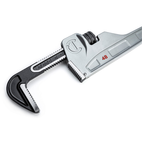 Cl&eacute; &agrave; tuyaux, Cap des m&acirc;choires 6", Longueur 48", Fini Rev&ecirc;tement en poudre, Prise Non-ergonomique GTA Hardware Inc