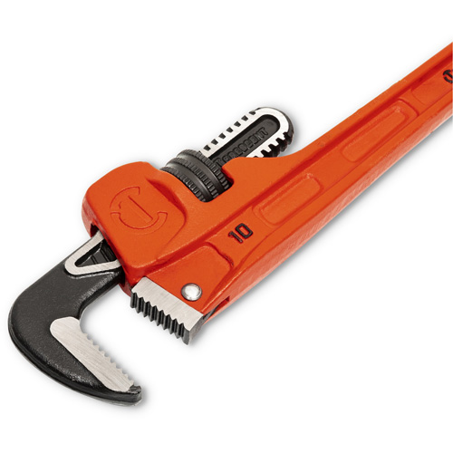 Cl&eacute; pour tuyau SLIM JAW, Cap des m&acirc;choires 1-9/10", Longueur 10", Fini Rev&ecirc;tement en poudre, Prise Non-ergonomique GTA Hardware Inc