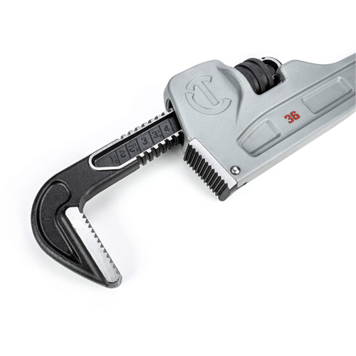 Cl&eacute; &agrave; tuyaux, Cap des m&acirc;choires 5", Longueur 36", Fini Rev&ecirc;tement en poudre, Prise Non-ergonomique GTA Hardware Inc