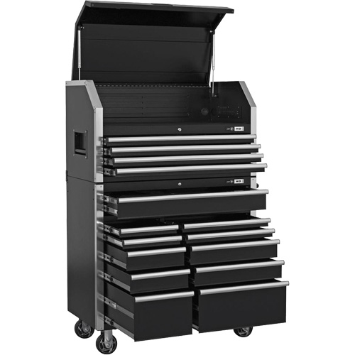 HDCC-4115 Combo boîte &agrave; outils s&eacute;rie HD, 21-1/2" P x 44-1/5" la x 63-3/10" h, Noir GTA Hardware Inc