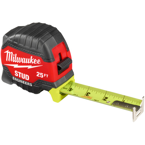 Stud Tape Measure with Engineer's Scale, 1-5/16" x 25' GTA Hardware Inc