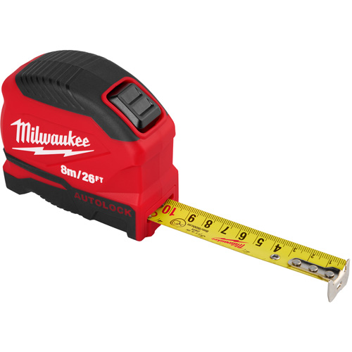 Auto-Lock Tape Measure, 1" x 26' GTA Hardware Inc