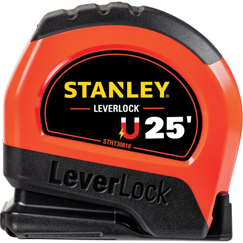 High-Visibility Magnetic LEVERLOCK&reg; Tape Measure, 25', Imperial Graduations GTA Hardware Inc