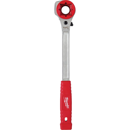 Lineman's High-Leverage Ratcheting Wrench with Milled Strike Face, 3/4"/1"/1-1/8" Drive, Ergonomic Handle GTA Hardware Inc