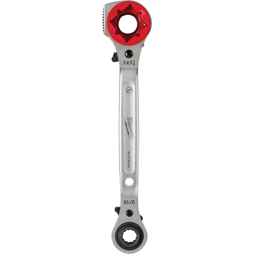 Cl&eacute; &agrave; cliquet 5 en 1 pour monteur de ligne avec face de frappe frais&eacute;e, Prise de 3/4"/1"/1-1/8", Poign&eacute;e Ergonomique GTA Hardware Inc