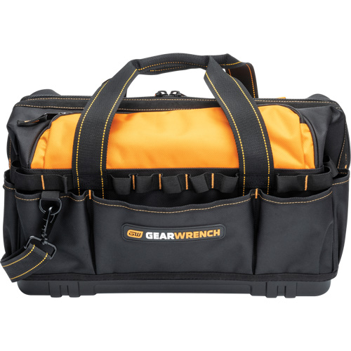 Professional 20" Tool Bag, Nylon, 33 Pockets, Black/Orange GTA Hardware Inc