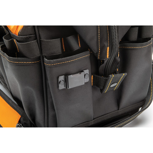 Professional 20" Tool Bag, Nylon, 33 Pockets, Black/Orange GTA Hardware Inc