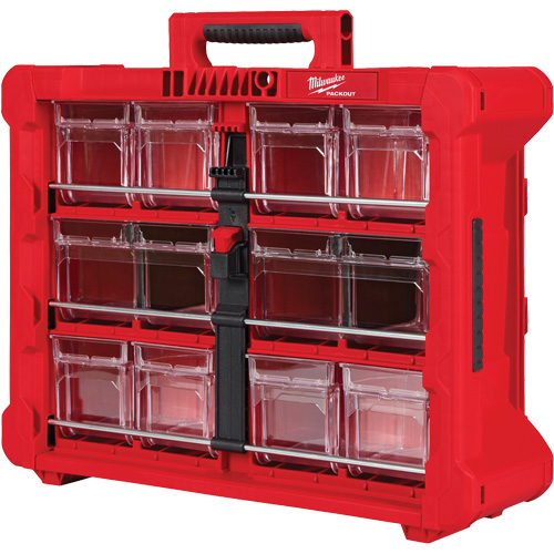Organisateur PACKOUT &agrave; bac inclinable, 15-1/5" x 19-7/10" x 6-7/10", Noir/Rouge GTA Hardware Inc
