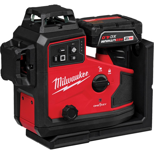 Laser vert &agrave; 3 plans sur 360° M12 avec r&eacute;cepteur et alignement automatique GTA Hardware Inc