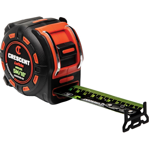 Ruban &agrave; mesurer Shockforce NITE EYE, 1-1/4" x 16'/5 m, Marques de goujon M&eacute;trique/SAE GTA Hardware Inc