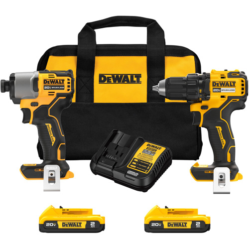 Ensemble de tournevis &agrave; chocs & tournevis/perceuse sans fil et sans balai, Lithium-ion, 20 V GTA Hardware Inc