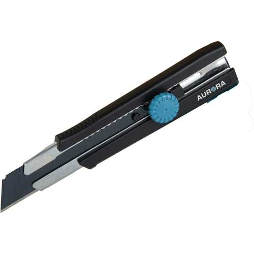 25mm Retractable Knife, Stainless Steel, Heavy-Duty, Rubber Handle GTA Hardware Inc