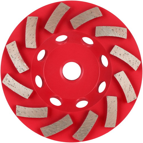 Meule boisseau diamant&eacute;e &agrave; 12 segments Turbo DIAMOND MAX GTA Hardware Inc