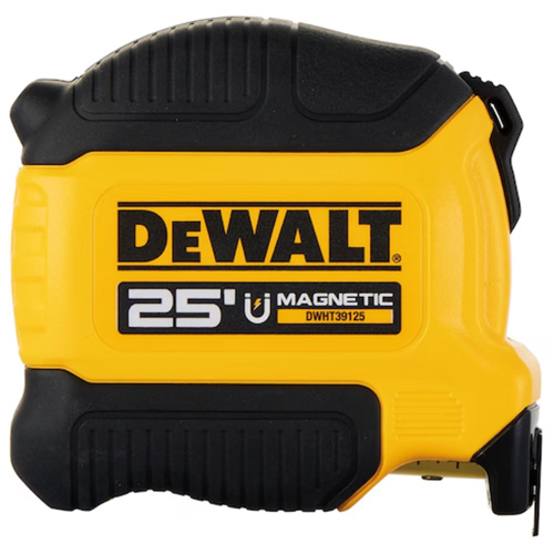 Compact Magnetic Tape Measure, 25', Imperial Graduations GTA Hardware Inc