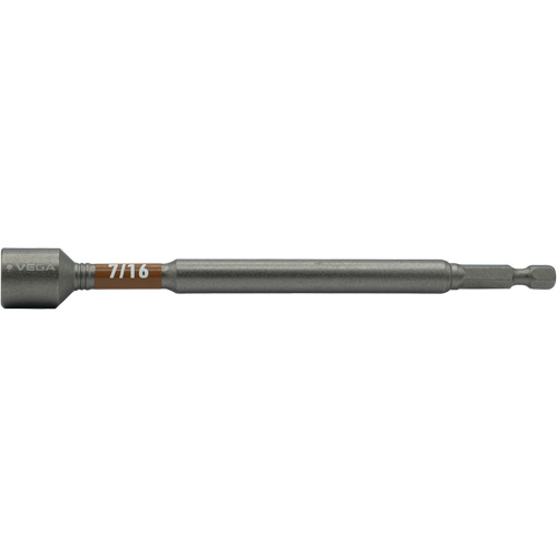 Impactech&reg; Nut Driver, 7/16" Tip, 1/4" Drive, 6" L, Magnetic GTA Hardware Inc