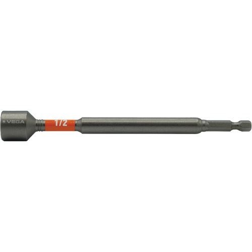 Impactech&reg; Nut Driver, 1/2" Tip, 1/4" Drive, 6" L, Magnetic GTA Hardware Inc
