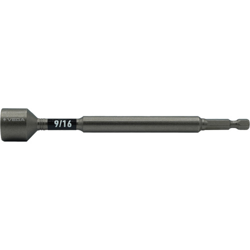 Impactech&reg; Nut Driver, 9/16" Tip, 1/4" Drive, 6" L, Magnetic GTA Hardware Inc