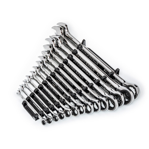 Jeu de cl&eacute;s SAE &agrave; 12 pans et 90 dents, Combinaison &agrave; cliquet, 14 morceaux, Imp&eacute;rial GTA Hardware Inc
