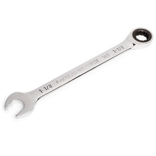 Cl&eacute; &agrave; cliquet combin&eacute;e &agrave; 90 dents, 12 pans, 1-1/8", Fini Chrome GTA Hardware Inc