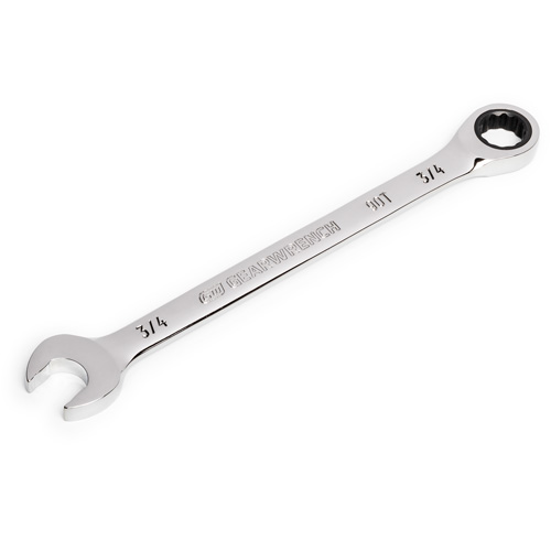 Cl&eacute; &agrave; cliquet combin&eacute;e &agrave; 90 dents, 12 pans, 3/4", Fini Chrome GTA Hardware Inc