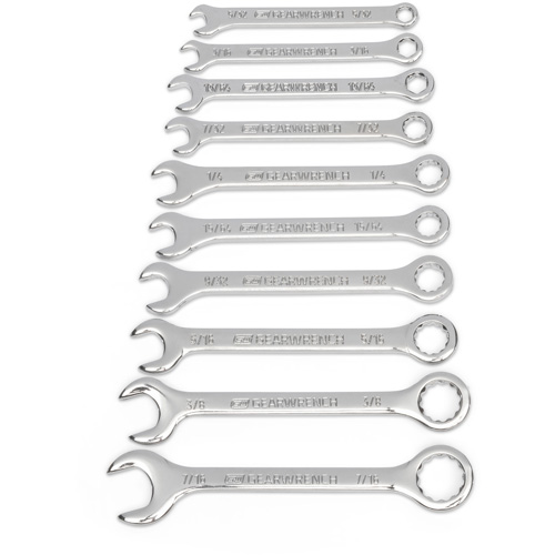 SAE Midget Wrench Set, Combination, 10 Pieces, Imperial GTA Hardware Inc