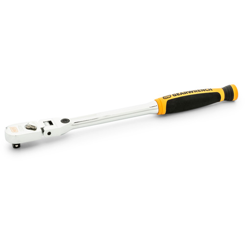 Cl&eacute; &agrave; cliquet &agrave; t&ecirc;te flexible verrouillable 120XP avec poign&eacute;e double mat&eacute;riau GTA Hardware Inc