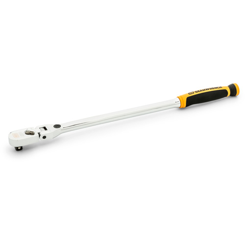 Cl&eacute; &agrave; cliquet &agrave; t&ecirc;te flexible verrouillable 120XP avec poign&eacute;e double mat&eacute;riau GTA Hardware Inc