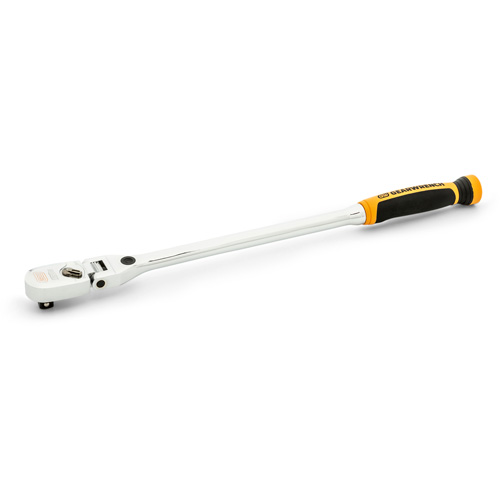 Cl&eacute; &agrave; cliquet &agrave; t&ecirc;te flexible verrouillable 120XP avec poign&eacute;e double mat&eacute;riau GTA Hardware Inc
