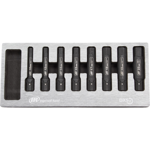 Metric Bit Impact Socket Set, Hex, 8 Pcs GTA Hardware Inc