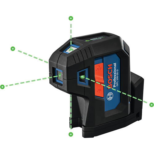 Laser dalignement autonivelant &agrave; faisceau vert &agrave; cinq points GTA Hardware Inc