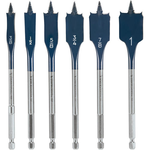 Daredevil&reg; Spade Bit Set, 6 Pieces GTA Hardware Inc
