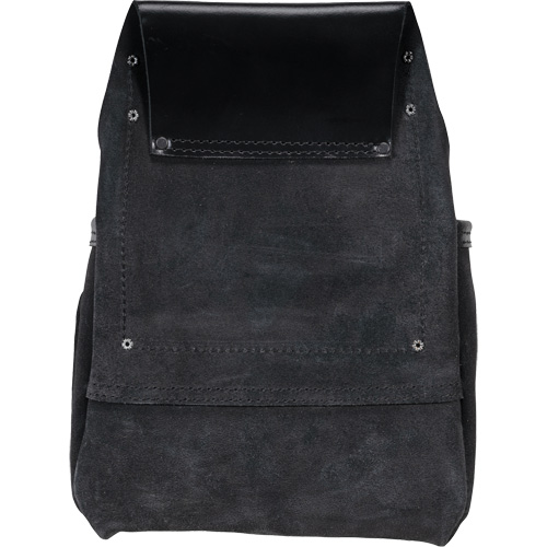 Phantom Collection Heavy-Duty Nail & Tool Bag, Leather, 10 Pockets, Black GTA Hardware Inc
