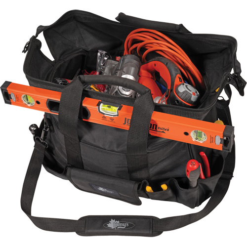 Phantom Collection 18" Contractor's Tool Bag, Ballistic Polyester, 25 Pockets, Black GTA Hardware Inc