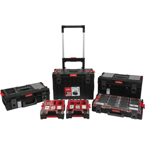 5-Piece Arx&reg; Rolling Toolbox Base Set, 25-1/5" x 19" x 54-3/5", Black GTA Hardware Inc