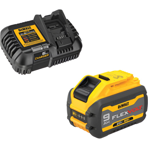 MAX FLEXVOLT Battery & Charger Kit, Lithium-Ion, 20 V/60 V, 9 Ah GTA Hardware Inc