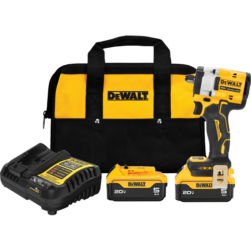 ATOMIC MAX* Cordless Impact Wrench With Hog Ring Anvil Kit, 20 V, 1/2" Socket GTA Hardware Inc