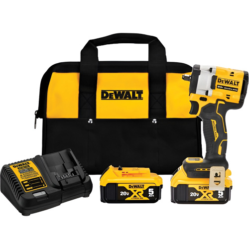 ATOMIC MAX* Cordless Impact Wrench With Hog Ring Anvil Kit, 20 V, 3/8" Socket GTA Hardware Inc