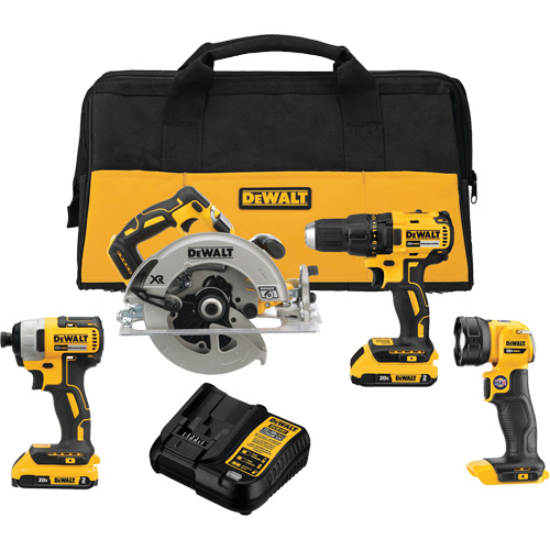 MAX* Cordless Brushless 4-Tool Combo Kit (2.0Ah), 20 V GTA Hardware Inc